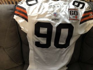 Cleveland Browns Authentic Game Worn 2006 Jersey Mcmilllon Number 90