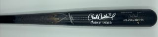 Charlie Culberson Signed Atlanta Braves Game Bat Beckett