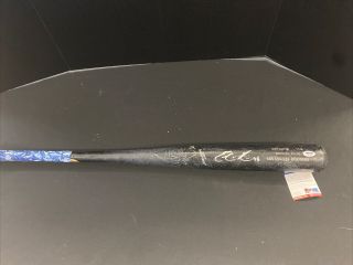 Edwin Rios Dodgers Signed 2019 Game Louisville Slugger Bat Psa Rg14850