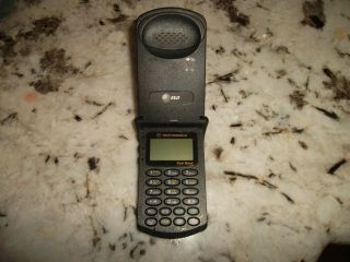 Vintage Motorola Startac (at&t) Flip Cellular Phone - - Storage Find