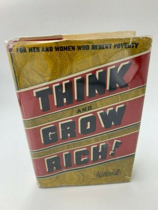 Think And Grow Rich Napoleon Hill 1954 Edition Hardback Dust Jacket