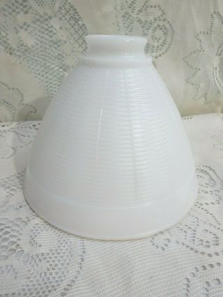 Vintage White Milk Glass Textured Lamp Light Shade