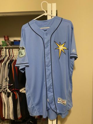 2017 Game Used/issued Tampa Bay Rays Spring Training Jersey 75 Wagner