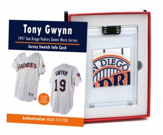 Tony Gwynn 1997 San Diego Padres Game Worn Jersey Mystery Swatch Box 4066277