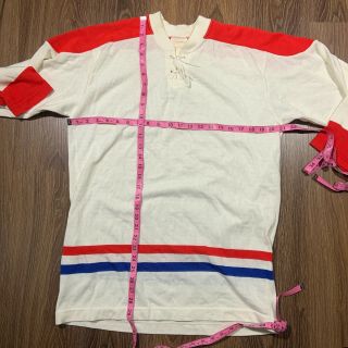 Vintage Montreal Canadiens Style Sandow Knit Blank Jersey Small/medium