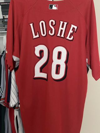 Kyle Lohse Game Used/issues Cincinatti Reds Bp Jersey,  Has An Error 2