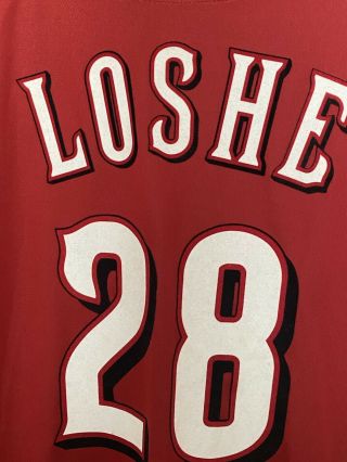 Kyle Lohse Game Used/issues Cincinatti Reds Bp Jersey,  Has An Error 3