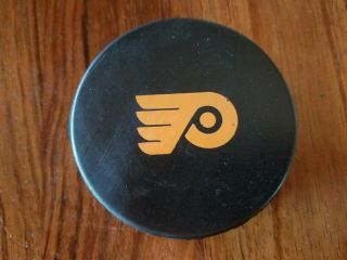 Rare Philadelphia Flyers Double Screened Viceroy Official Practice Hockey Puck