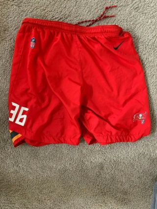 Tampa Bay Buccaneers Player Team Issued Shorts 36