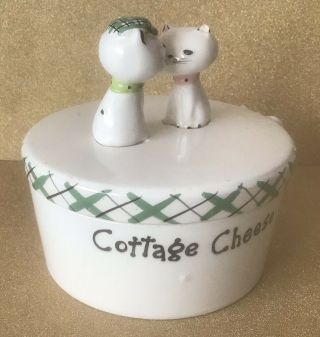 Vintage Holt Howard Cozy Kitten Cat Cottage Cheese Dish 1958