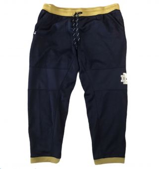 Under Armour Notre Dame Player Issued Joggers Athletic Pants Xxxl Football