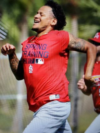 St Louis Cardinals Game Worn / Carlos Martinez Spring Training Shirt - 2017
