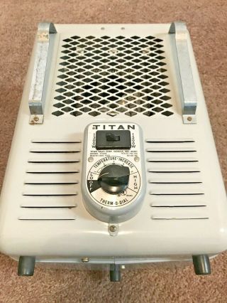 Vintage Titan Dual 1300 - 1500 Watt Electric Forced Air Space Heater 2