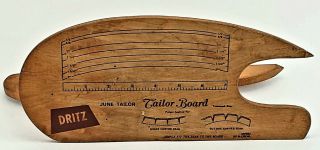 Vintage Birdseye Maple June Taylor Dritz Tailor Board.  Folding Dressmaking Board