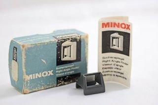 Vintage Minox Camera Right Angle Finder With Instructions