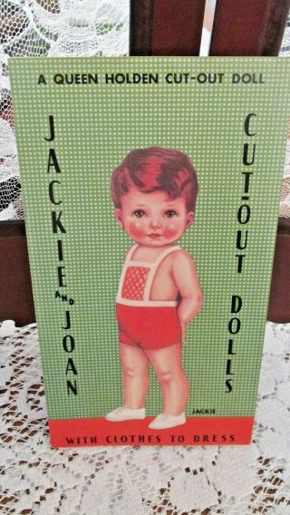Vintage Jackie & Joan Cutout Dolls W/clothes To Dress,
