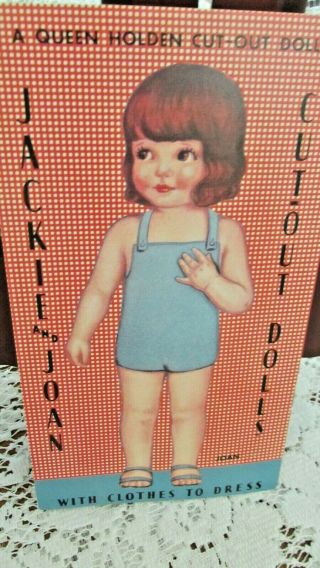 Vintage Jackie & Joan Cutout Dolls w/Clothes to Dress, 2