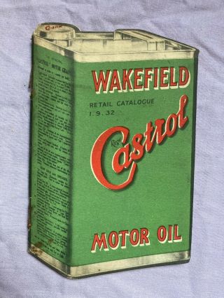 Wakefield Castrol Motor Oil Booklet