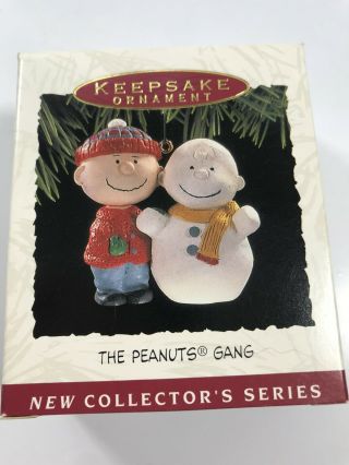 Hallmark Keepsake Ornament The Peanuts Gang 1st In Series 1993 Charlie Brown Vtg