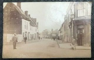 Vintage 1903 Suffolk Postcard/photo Unposted Pakefield Street View C Metcalf