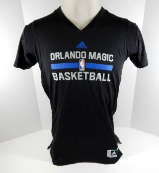 2013 - 14 Orlando Magic Team Game Issued Black T - Shirt L 710871s