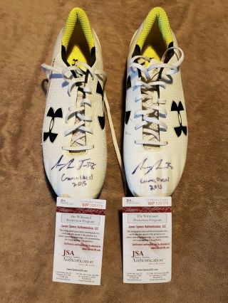 Adrian Amos Chicago Bears Signed Game Worn Cleats Packers Jsa