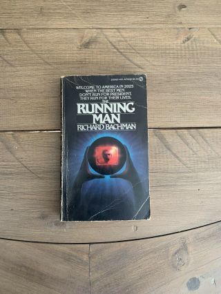 Running Man Stephen King Richard Bachman Book 1st Print Edition True First