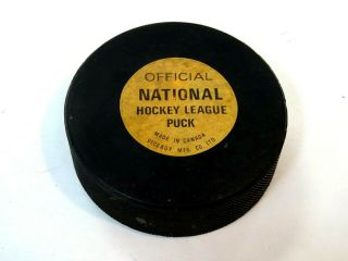 National Hockey League Viceroy Canada Hockey Puck W/sticker - Nhl Approved