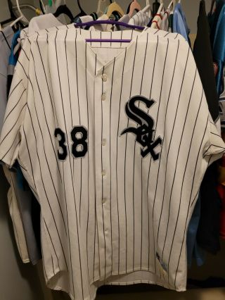 Chicago White Sox Russell Home Game - Worn Navarro 38 Size 54