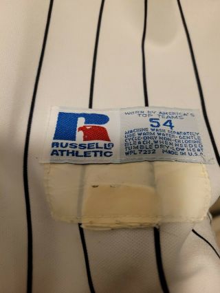 Chicago White Sox Russell Home Game - worn Navarro 38 Size 54 3