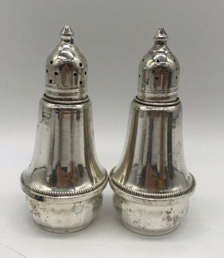 Vintage Sterling Silver Duchin Creations Weighted Salt And Pepper Shaker Set