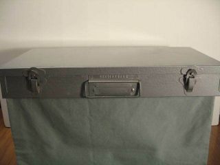 Vintage Brumberger Metal 2 " X2 " (35 Mm) Slide Box,  150 Slide Capacity,