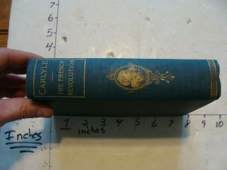 Vintage Book: The French Revolution: A History By Thomas Carlyle