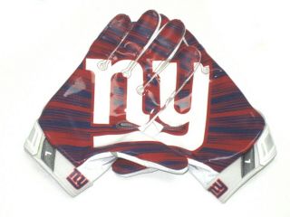 Orleans Darkwa Game Worn Signed York Giants Team Logo Nike Vapor Jet Gloves