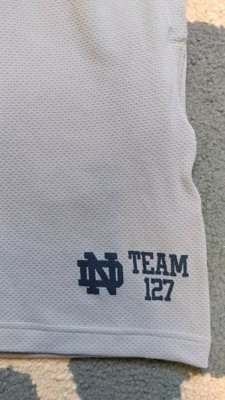 Notre Dame Football Team Issued Player Game Under Armour Shorts Team 127 S 2