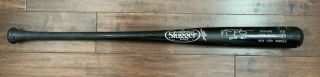 Rob Refsnyder 2015 Game Uncracked Bat Autograph Signed Yankees