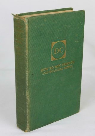 Dale Carnegie How To Win Friends And Influence People 1936 1st Year Rare Success