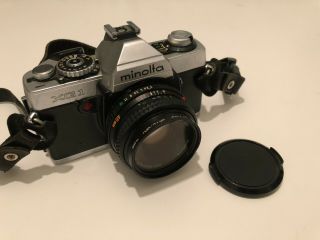 Vintage Minolta Xg - 1 Film Camera With Prime Md Rokkor - X 45mm F2 Pancake Lens