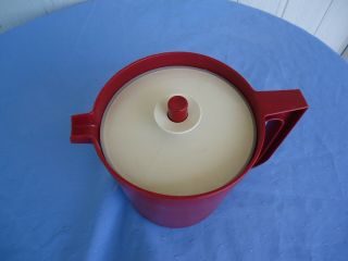 vintage retro tupperware maroon cranberry water jug 1575 - 2 2