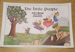 The Little People Vintage Tri - Chem Hot Iron Transfer Patterns Book 10 Pages C22