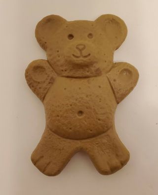 Vintage Munchkin Teether Baby Cute Gingerbread Bear Nabisco Cookie 1994 Rare