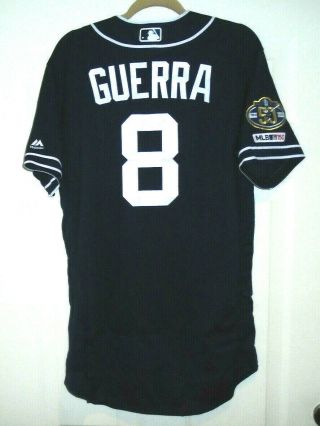 Javy Guerra 2019 San Diego Padres Team Issued Jersey Mlb 150 & Friar Patch Set 1