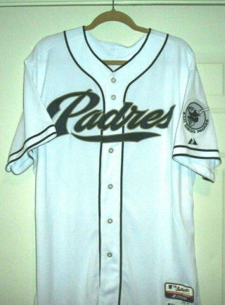 Shawn Kelley 2015 San Diego Padres Team Game Issued Game Jersey Padres Patch 2