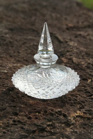 Vintage Antique Crystal Perfume Bottle With Stopper