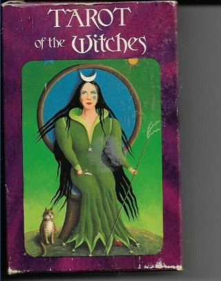 Vtg Tarot Of The Witches 1974 U.  S.  Game System Authentic 78 - Card Deck Vg