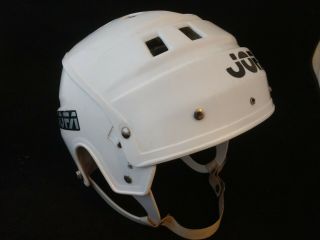 Vintage Jofa Ice Hockey Helmet Senior White Adjustable Sr