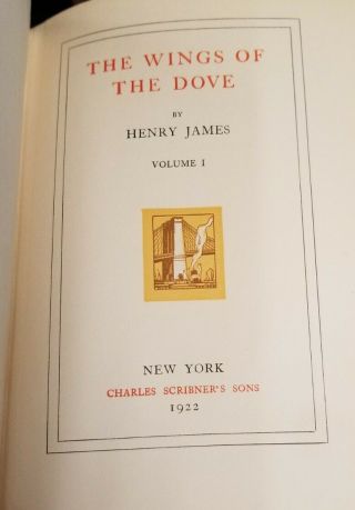 The Novels And Tales Of Henry James - 24 Hardcovers York Edition 1922 2