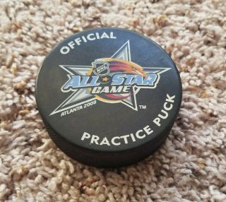 Rare 2008 Nhl All Star Game Pre Game Official Practice Hockey Puck Nhl