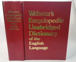 Vintage Websters Encyclopedic Unabridged Dictionary Of The English Language 1989