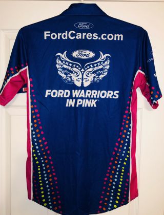 Danica Patrick Ford Warriors In Pink Nascar Pit Crew Shirt Stewart Haas Racing